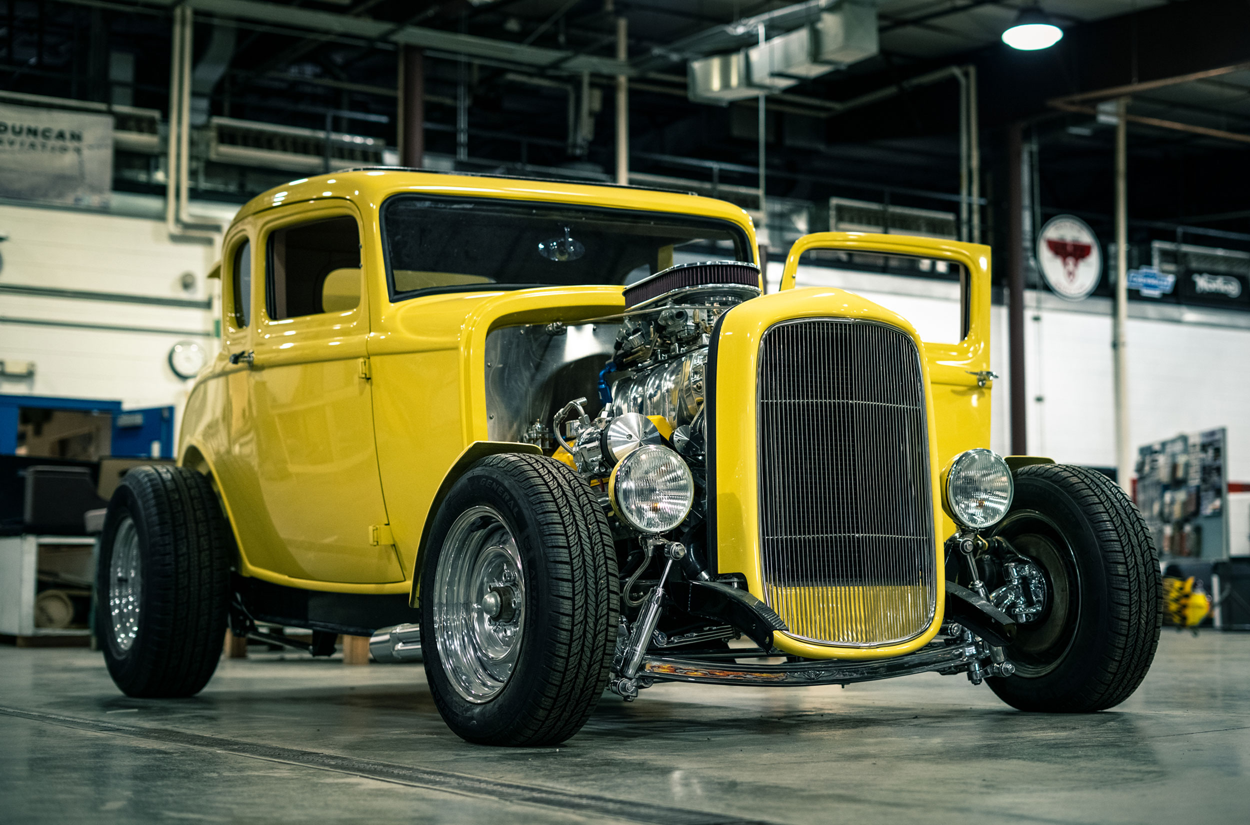 Yellow Hot Rod