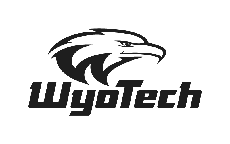 WyoTech Vertical Black Logo