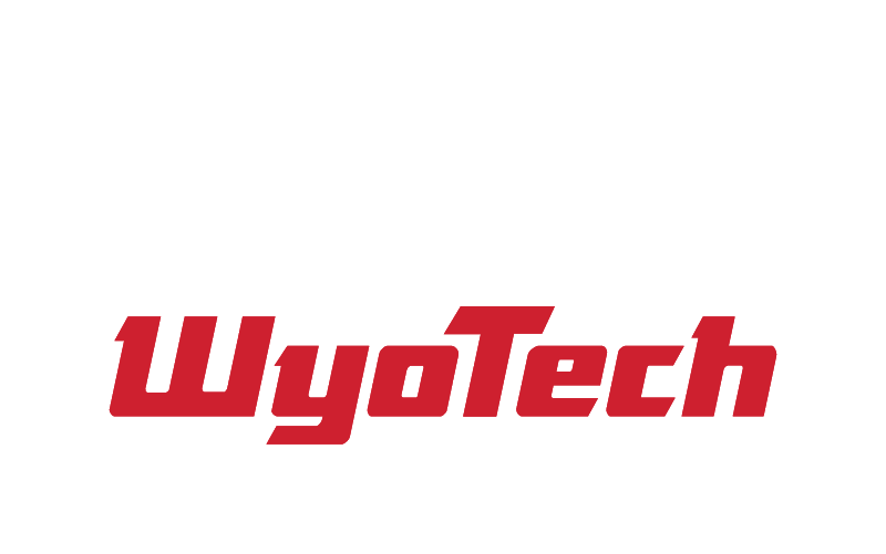 WyoTech Vertical Reverse Logo